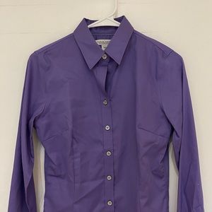 Banana Republic, button down shirt, purple, size 6p